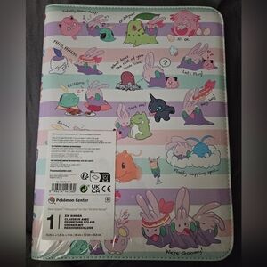 Pokemon Center Zip Binder with Cute Characters